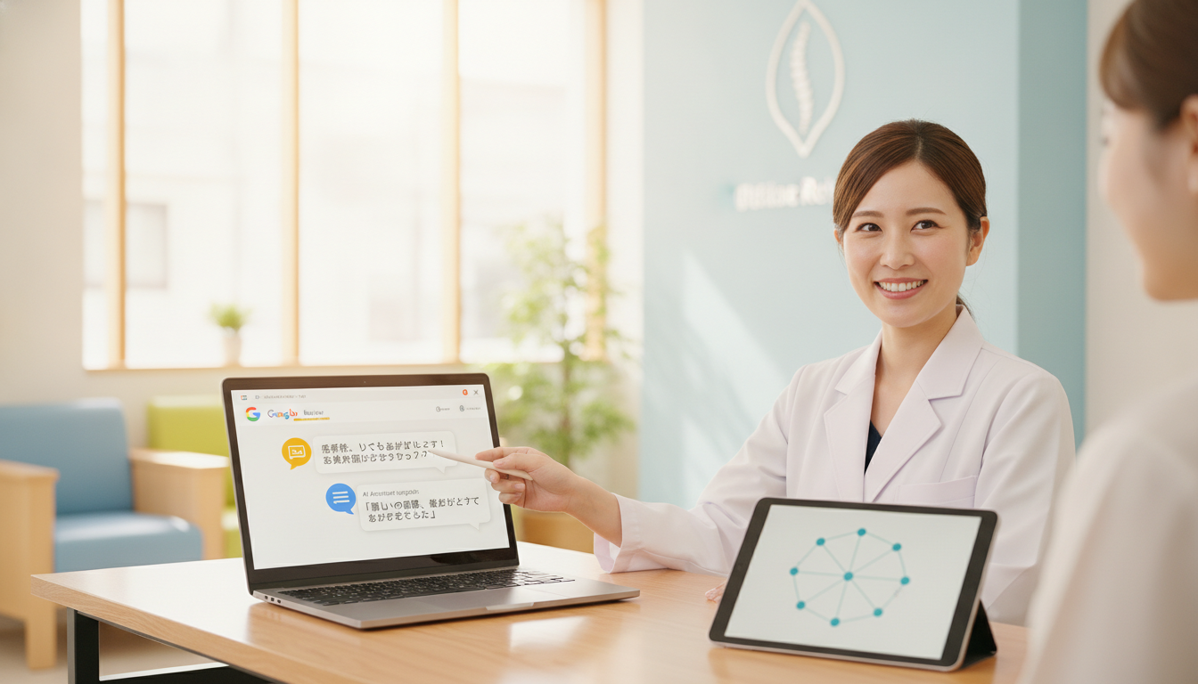 整体院のGoogle口コミ返信例とAI活用術